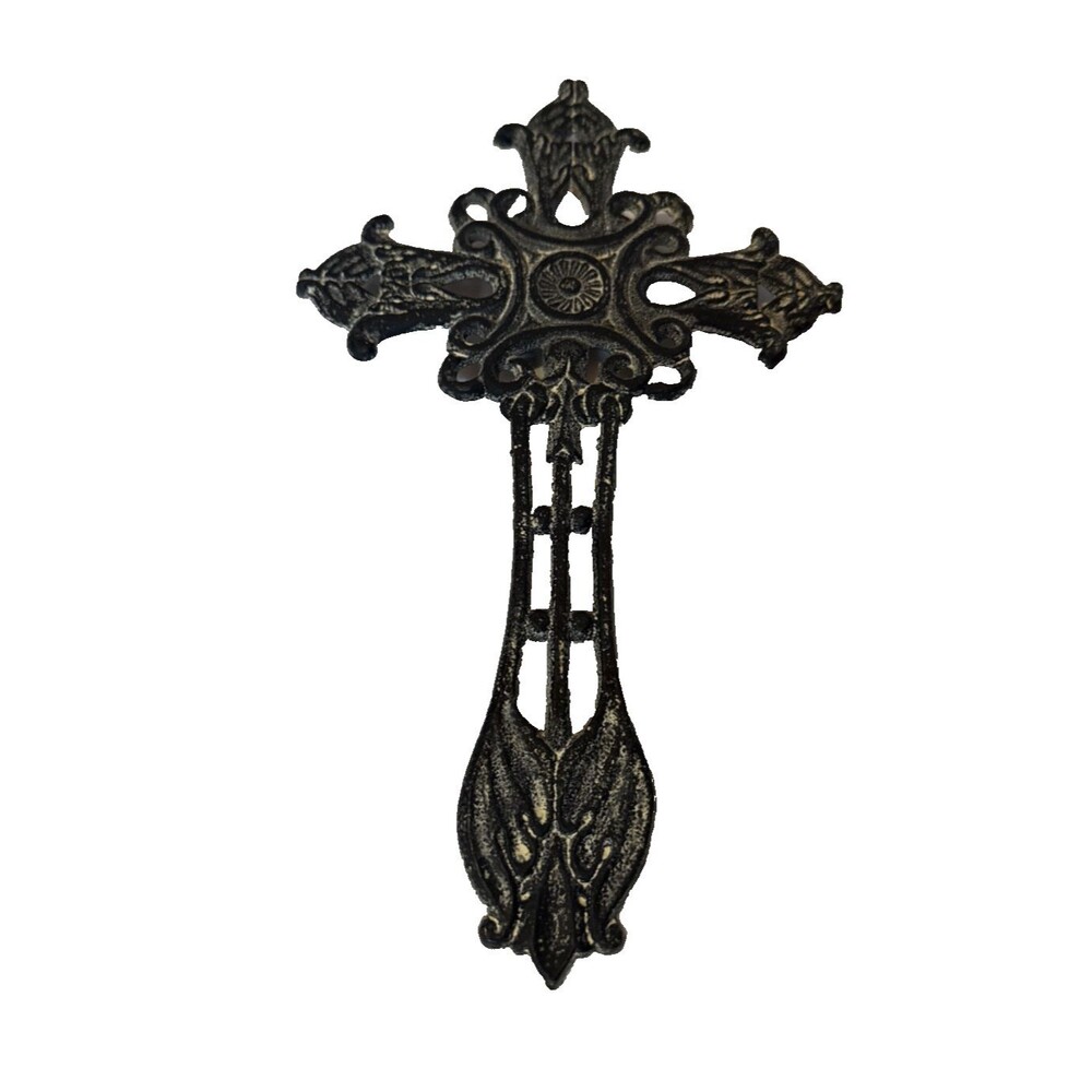 Wall Hanging Cross 11 by‎ 6.5 inches in good preowned condition..